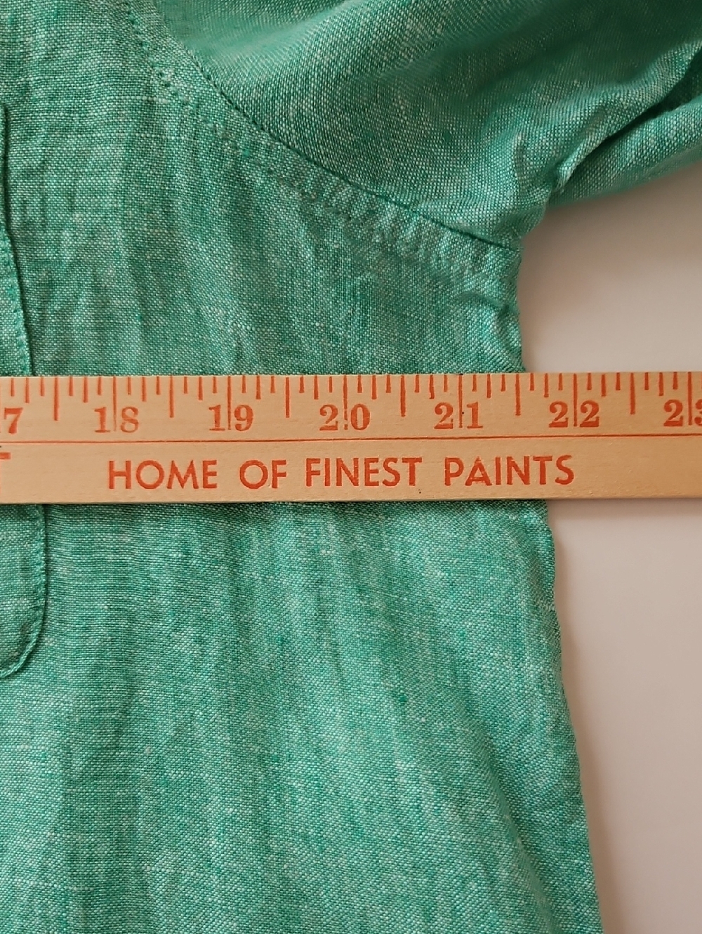 Sigrid Olsen M 100% Linen Green Button Up Roll Tab Option Coastal Euro Summer - Picture 6 of 8